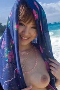 Sexy Teen Misako Gets Wet 