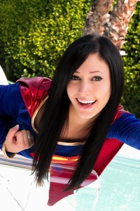 Catie Minx In Super Girl Costume