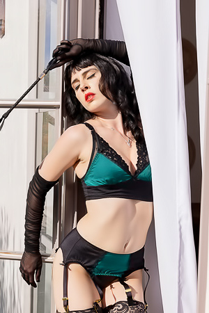 Carmen Vega In Green Bra And Panties So Hot In Lingerie