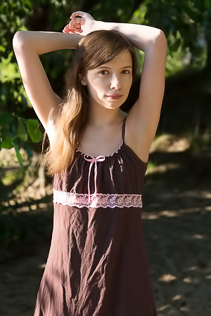 Jemma A Gives A Hot Outdoors Fantastic Striptease