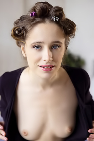 Lia Noel Her Hands Roam Over Her Silky Skin