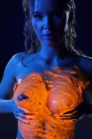 Ira Veter Glistens With Eager Wetness in the Glowing Light