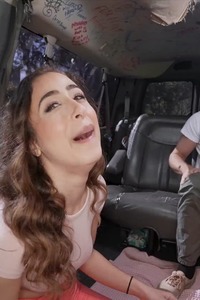 Scarlett Page Spreading Her Pussy Lips And Get Fucked In Ass In The Bus