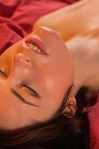 Anna With Wonderful Long Hair And Sexy Body