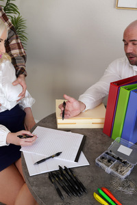 Tiffani Madison Gets Creampied By Her Stepson In The Office As She Climbs The Corporate Ladder