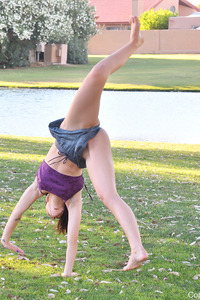 FTV April Enjoys Her Yoga Time Outdoors