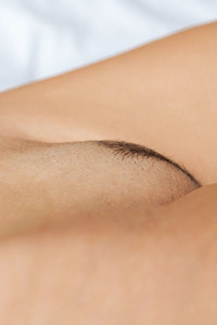 Luise Exposing Her Lovely Breasts And Teasing Her Puffy Nipples Playfully