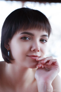 Chanel Fenn In A Tight Bodysuit That Accentuates Her Slender Body And Long Legs