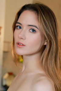 Sofi Roko Wearing Nothing But Lace-topped Stockings As She Goes Face Down