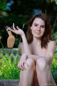 Nika Captivating Russian Brunette Makes An Indelible First Impression In High Heels