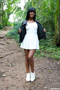 Juh Jackson Savors Solitude As She Slowly Teases Herself In A Quiet Forest Clearing