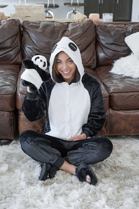 Zerella Skies In Costume Panda Fucked