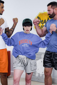Raee Ripley Sucks Joey And Mike Skywalker In Threesome Fun
