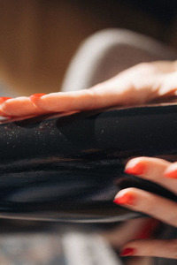 Samantha Rouge With One Hand Stroking Her Pussy As She Licks Her Juices