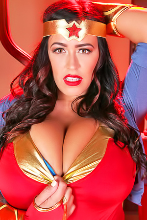 Superwoman frees boobs.