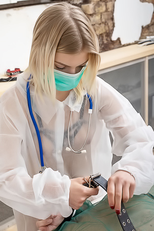 Pauline And Lesya Touching And Tasting