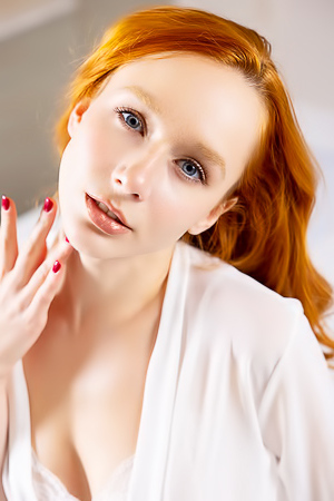 Lila Rouge Freckles Are Charming And Her Gorgeous Blue Eyes