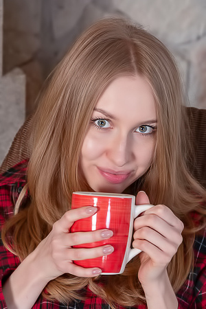 Lia Pink Offering An Enticing Rear View Of Her Luscious Booty In Lacy Panties