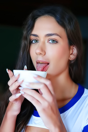 Vixi Rafi In A Skimpy Bodysuit That Barely Covers Her Lovely Breasts