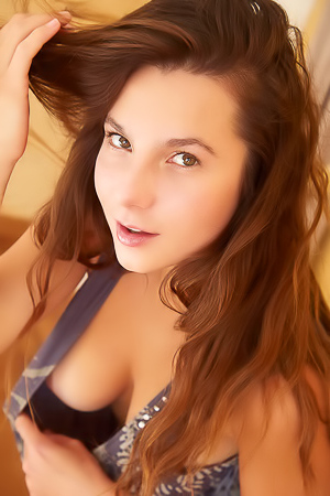 Belka Bends Over And Grabs Her Sexy Bubble Butt