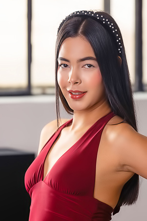 Kubera Fortuna Teases In Crimson Dress Showing Sensual Thighs And Perfect Booty