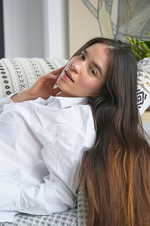 Karolin Gomez In Control Speaking Strictly Over Long Hair