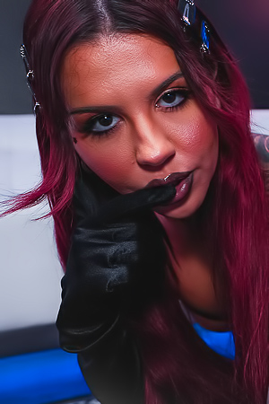 Luna Legend Wears Fishnet For Domination And Pleasure