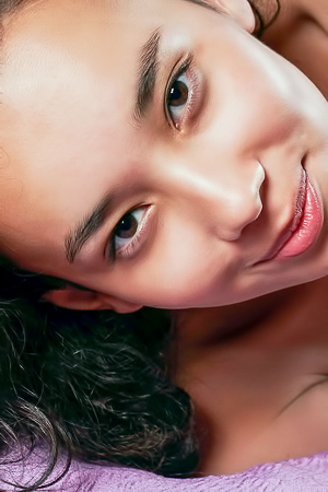 Djessy Sprawls Naked Across Bed In Bedroom