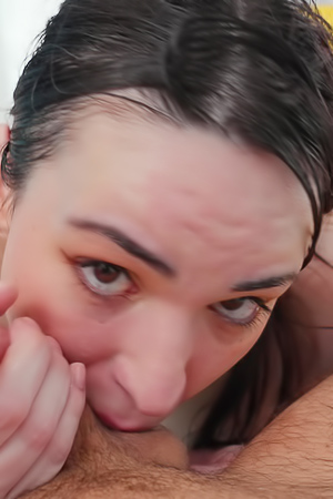 Aviana Violet Senses His Skin Heat With Lingering Fingers