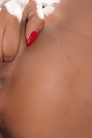 Desire Dances in Destiny Cruzs Eyes as She Fingers Herself